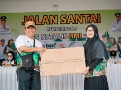 KAHMI Karawang Gelar Jalan Sehat, Ratusan Peserta Tumpah Ruah di Lapang Karangpawitan