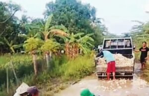 Rusak Bertahun-tahun, Jalan Tanjung Nuhun Diperbaiki Warga Sendiri — Pemkab Bekasi ke Mana?