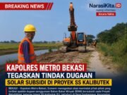 Kapolres Metro Bekasi Tegaskan Tindak Dugaan Solar Subsidi di Proyek SS Kalibutek