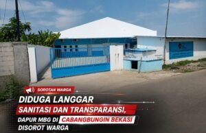Diduga Langgar Sanitasi dan Transparansi, Dapur MBG di Cabangbungin Bekasi Disorot Warga