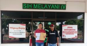 Dugaan Penjualan Aset Bongkaran Sekolah, FPJB Resmi Laporkan Kepala SMPN 2 Jayakerta ke Kejari Karawang