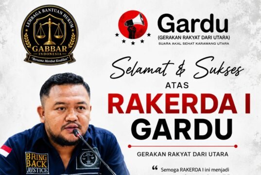 Bang DJ: RAKERDA I GARDU Harus Menjadi Momentum Konsolidasi dan Energi Baru Perjuangan Rakyat