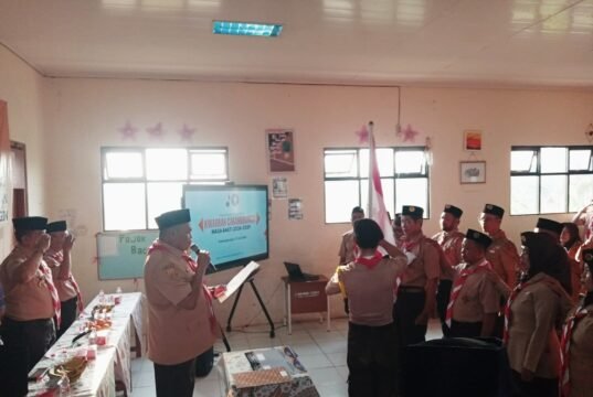 Kwarcab Bekasi Kukuhkan Pengurus Pramuka Cabangbungin Masa Bakti 2026–2029