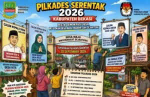 Jelang Pilkades Serentak 2026, Baliho Bakal Calon Mulai Ramai Hiasi Sejumlah Desa di Kabupaten Bekasi