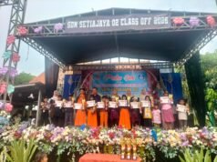 Luluskan 34 Siswa Kelas VI, Lepas Sambut SDN Setiajaya 02 Bekasi Berlangsung Meriah