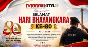 Kabiro NarasiKita.ID Bekasi Ucapkan Selamat Hari Bhayangkara ke-80, Dorong Polri Semakin Profesional dan Presisi