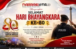Kabiro NarasiKita.ID Bekasi Ucapkan Selamat Hari Bhayangkara ke-80, Dorong Polri Semakin Profesional dan Presisi
