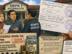 Kuitansi “Partisipasi Orang Tua” Beredar, Dugaan Pungutan di SMPN 1 Kutawaluya Mencuat