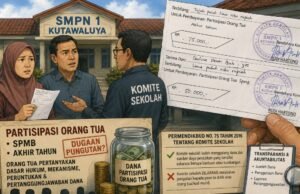 Kuitansi “Partisipasi Orang Tua” Beredar, Dugaan Pungutan di SMPN 1 Kutawaluya Mencuat