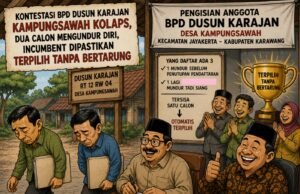Kontestasi BPD Dusun Karajan Kampungsawah Kolaps, Dua Calon Mengundurkan Diri, Incumbent Dipastikan Terpilih Tanpa Bertarung