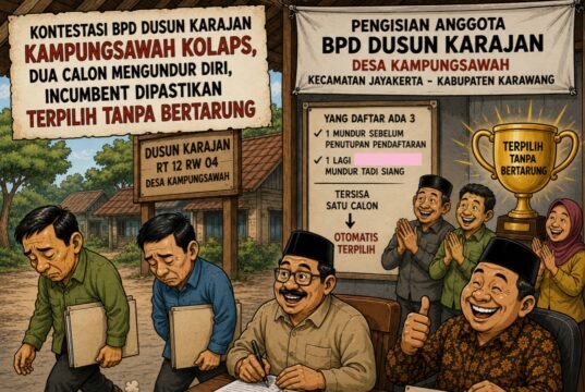 Kontestasi BPD Dusun Karajan Kampungsawah Kolaps, Dua Calon Mengundurkan Diri, Incumbent Dipastikan Terpilih Tanpa Bertarung