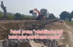 Viral di Facebook, Warga Soroti Material Proyek Irigasi SS Kalibutek Rp43 Miliar, Petani Minta Pengawasan Diperketat