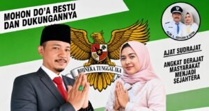 Jelang Pilkades Sukawangi, Kemunculan Baliho Ajat Sudrajat Curi Perhatian Warga