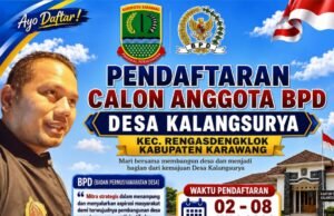 Didesak Warga, Pengisian BPD Desa Kalangsurya Dipastikan akan Digelar Lewat Pemilihan Langsung