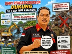 GMPI Rengasdengklok Dukung PJT II dan PUPR Karawang, Normalisasi Kali Apoor Segera Dilaksanakan Bangunan Liar Wajib Ditertibkan
