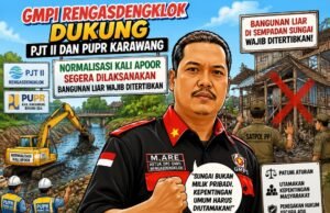 GMPI Rengasdengklok Dukung PJT II dan PUPR Karawang, Normalisasi Kali Apoor Segera Dilaksanakan Bangunan Liar Wajib Ditertibkan