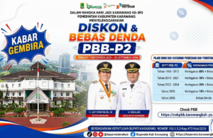 Sambut HUT Karawang ke-393, Pemkab Beri Diskon PBB-P2 hingga 80 Persen
