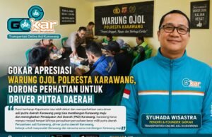 GOKAR Apresiasi Warung Ojol Polresta Karawang, Dorong Perhatian Lebih Besar untuk Driver Putra Daerah