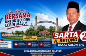 Nomor Urut 2 di Tangan Sarta A. Betong, Kini Saatnya Publik Menguji Komitmen, Bukan Sekadar Slogan