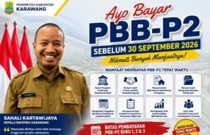 Ayo Bayar PBB-P2 Sebelum 30 September 2026, Ini Manfaatnya bagi Masyarakat Karawang