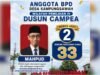 Pengisian BPD Kampungsawah Rampung, Mahpud Unggul Telak 33 Suara, Kursi BPD di Dusun Campea Jadi Miliknya