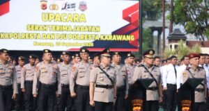 Reskrim, Narkoba dan Lantas Berganti Komandan, Ini Susunan Baru Polresta Karawang