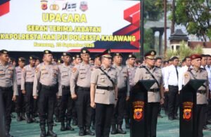 Reskrim, Narkoba dan Lantas Berganti Komandan, Ini Susunan Baru Polresta Karawang